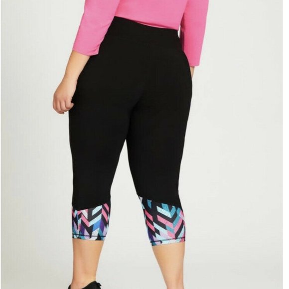 NWT Avenue Delta Active Plus Size Capri - 30/32 - Picture 2 of 4